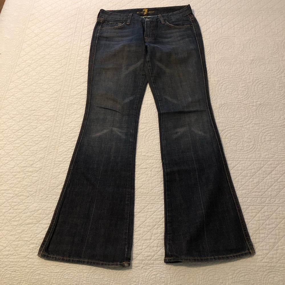 Y2K 7 For All Mankind A pocket flare jeans. Size 28.